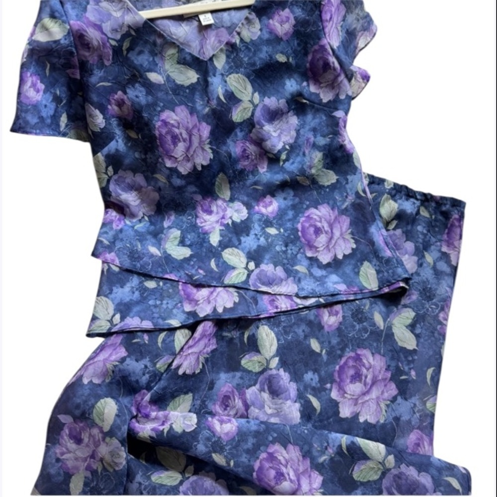 548. Cold water Creek Floral Two-Piece Set Size‎ 8